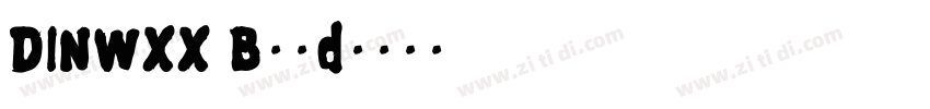 DINWXX Bold字体转换